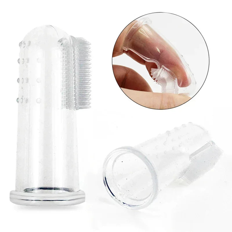 Cepillo Dental de Silicona para Perros y Gatos – Limpieza Suave con el Dedo