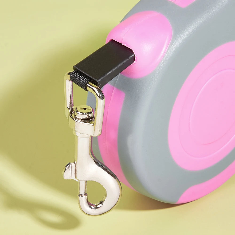 Correa retráctil de 3 m o 5 m comodidad segura para paseos largos y control total