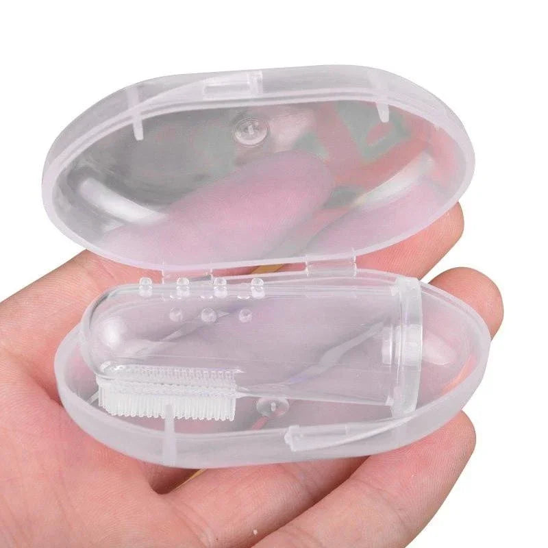 Cepillo Dental de Silicona para Perros y Gatos – Limpieza Suave con el Dedo
