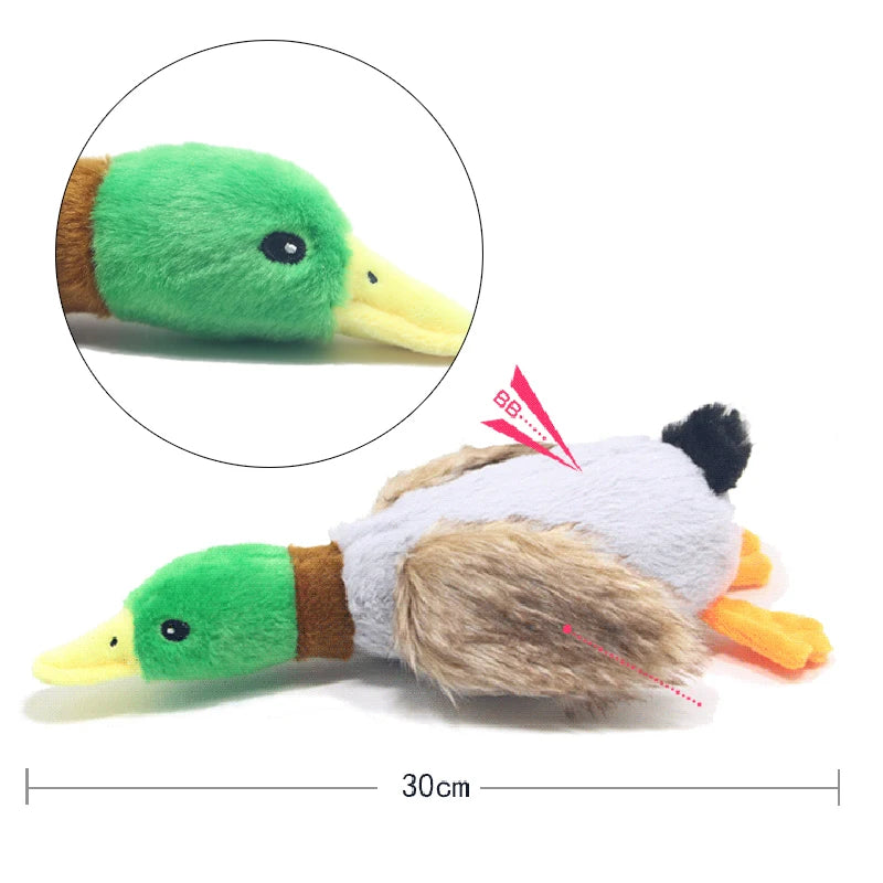 Cute Plush Duck Dogs Squeak Toys Funny Pet Play Intereactive Chew Toy