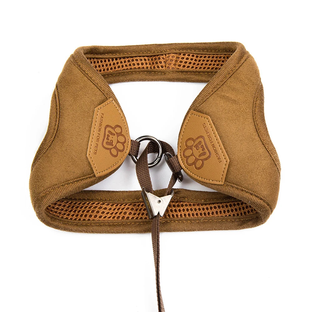 Small Dog Vest Harness Leash Set Pet Chest Strap Walking Medium Dog Harness