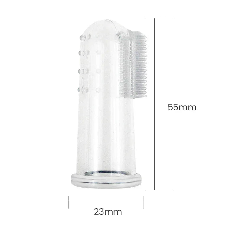 Cepillo Dental de Silicona para Perros y Gatos – Limpieza Suave con el Dedo