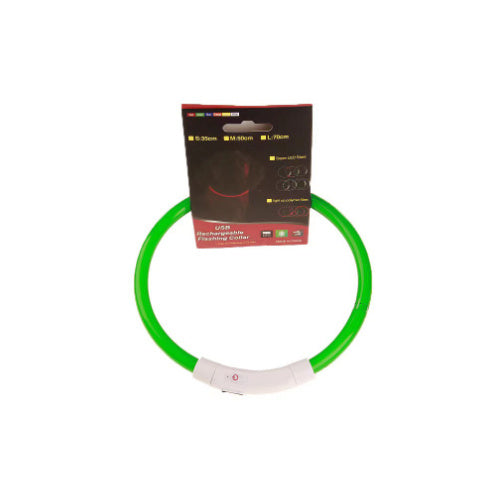 Collar Parpadeante para Mascotas – Hasta 500 m de Visibilidad por la Noche