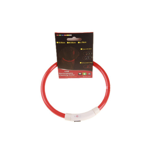 Collar Parpadeante para Mascotas – Hasta 500 m de Visibilidad por la Noche