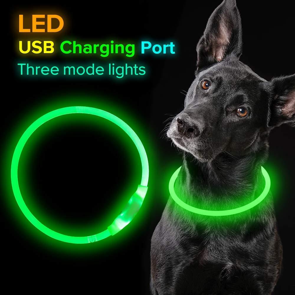 Collar Parpadeante para Mascotas – Hasta 500 m de Visibilidad por la Noche