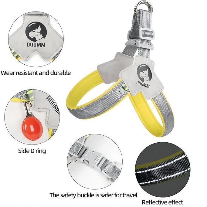 Arnés Ajustable para Perros y Gatos. Diseño Reflectivo