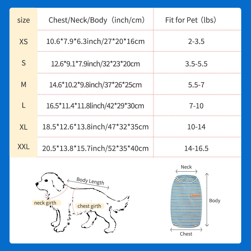 Camisa Fresca para Perro – Transpirable, Ligera y con Estilo