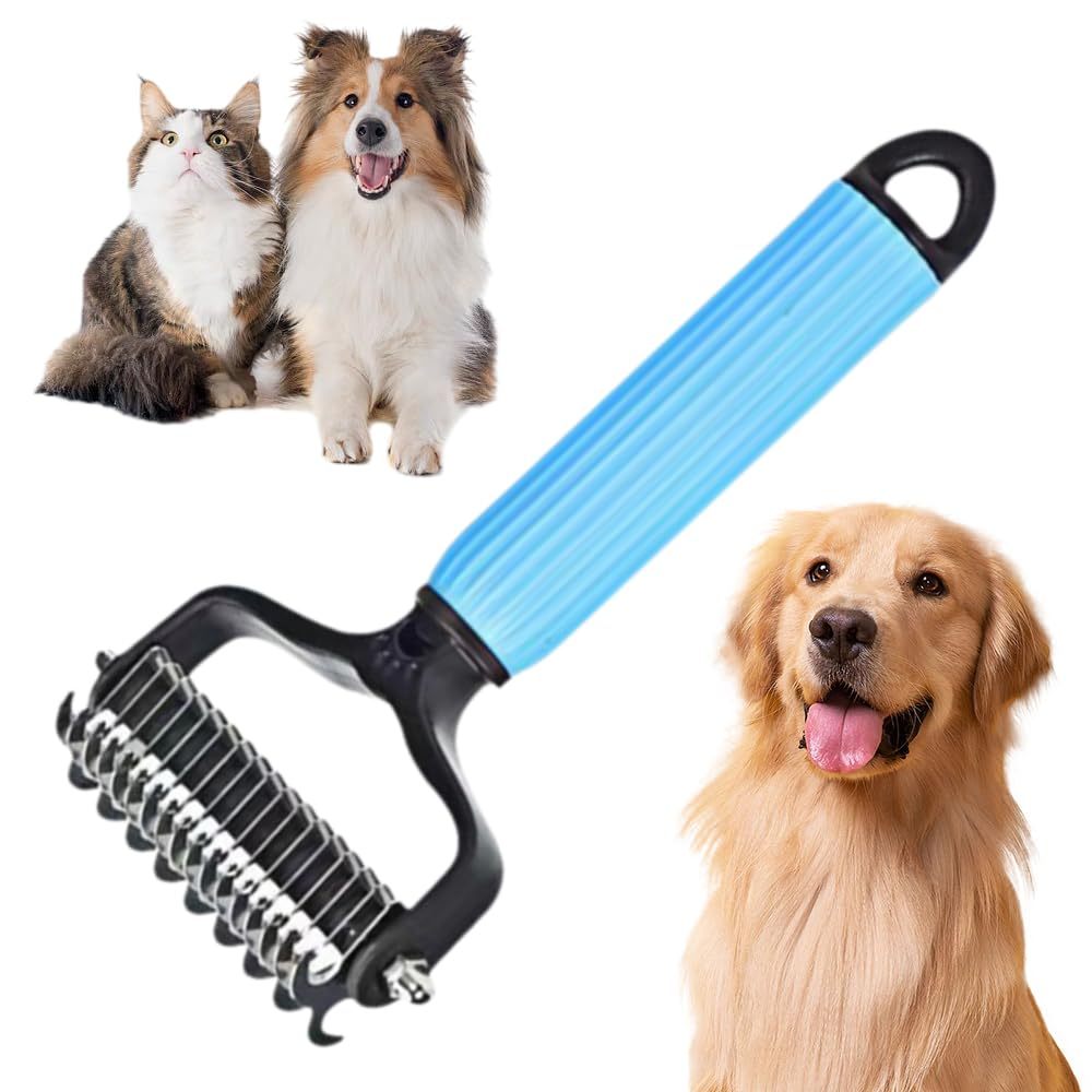 Peine Mejorado para Perros y Gatos – Elimina Pelo Suelto, Enredos y Polvo!