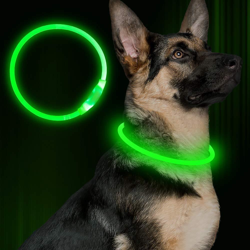 Collar Parpadeante para Mascotas – Hasta 500 m de Visibilidad por la Noche