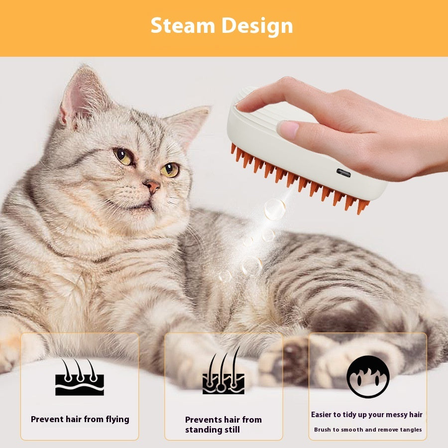 Smart Pet Comb – Steam, Spray & Soothing Massage
